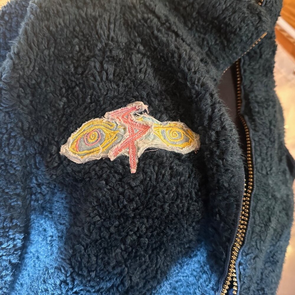 Unique Patchwork Pendleton Teddy Jacket Xl - image 5